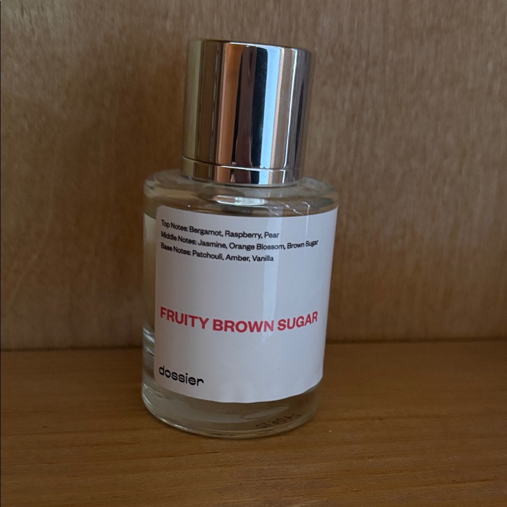 Dossier Fruity Brown Sugar Eau de Parfum - White & Silver Bottle